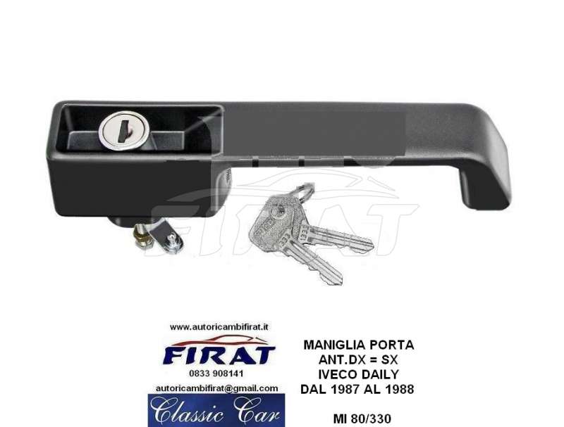 MANIGLIA PORTA + CHIUSURA BAULE FIAT 127 - 128